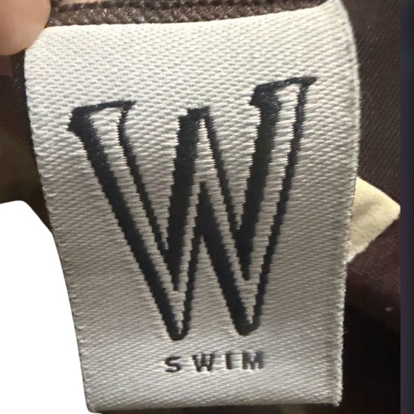 W Swim-Vintage Cutout Monokini Swimsuit-Geometric-Y2K-Resort-Vacay-Size Small - Picture 5 of 7